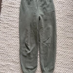 Aritzia Sweatfleece Joggers in Sage Green